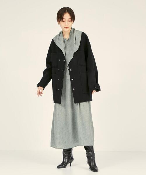 BRACTMENT(ブラクトメント)の「<BRACTMENT(ブラクトメント)>BM スカーフセット プリントワンピース(ワンピース・レディース・ブラック/ケリー・FREE)」の22枚目の写真