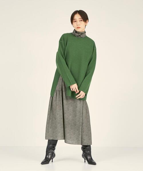 BRACTMENT(ブラクトメント)の「<BRACTMENT(ブラクトメント)>BM スカーフセット プリントワンピース(ワンピース・レディース・ブラック/ケリー・FREE)」の21枚目の写真