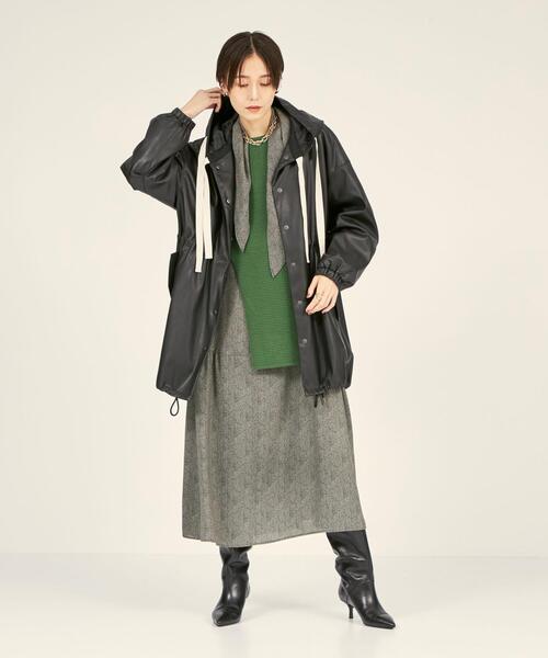 BRACTMENT(ブラクトメント)の「<BRACTMENT(ブラクトメント)>BM スカーフセット プリントワンピース(ワンピース・レディース・ブラック/ケリー・FREE)」の18枚目の写真