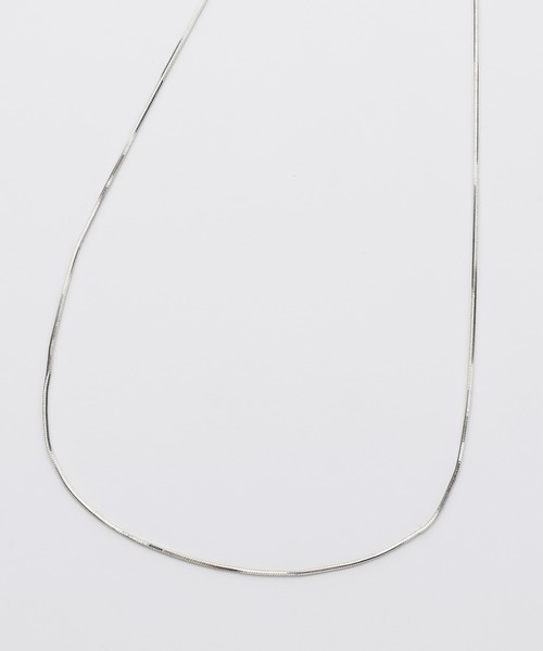 silver925 × ciite' （シルバーキューニーゴシーテ）の「シルバー925 スネークチェーンネックレス（ネックレス・レディース・シルバー/ゴールド・FREE）」の3枚目の写真