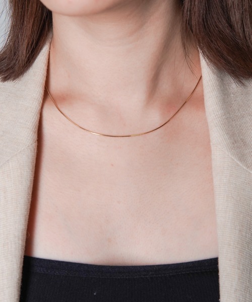 silver925 × ciite' （シルバーキューニーゴシーテ）の「シルバー925 スネークチェーンネックレス（ネックレス・レディース・シルバー/ゴールド・FREE）」の9枚目の写真