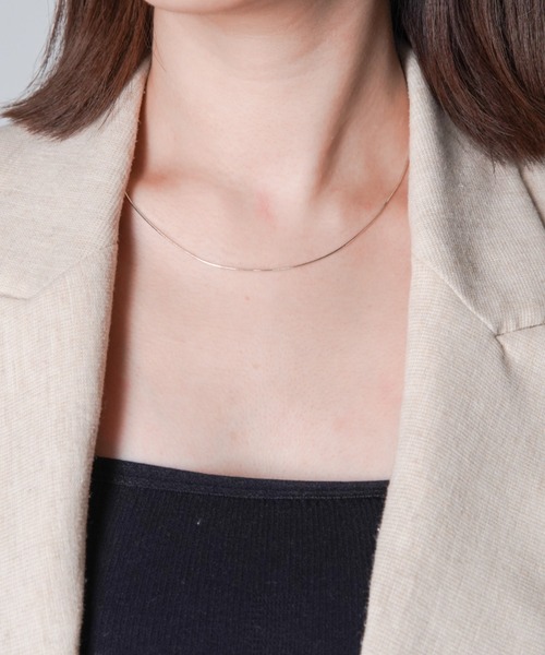 silver925 × ciite' （シルバーキューニーゴシーテ）の「シルバー925 スネークチェーンネックレス（ネックレス・レディース・シルバー/ゴールド・FREE）」の12枚目の写真