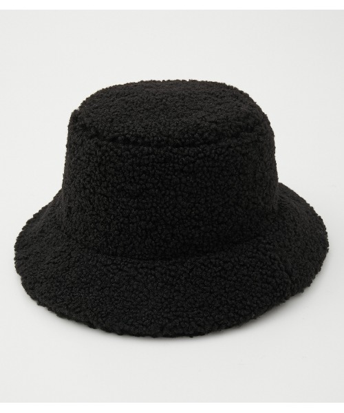 AZUL by moussy（アズールバイマウジー）の「BOA BUCKET HAT/ボアバケットハット（ハット・メンズ・ブラック/ベージュ・FREE）」の2枚目の写真