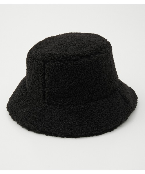 AZUL by moussy（アズールバイマウジー）の「BOA BUCKET HAT/ボアバケットハット（ハット・メンズ・ブラック/ベージュ・FREE）」の5枚目の写真