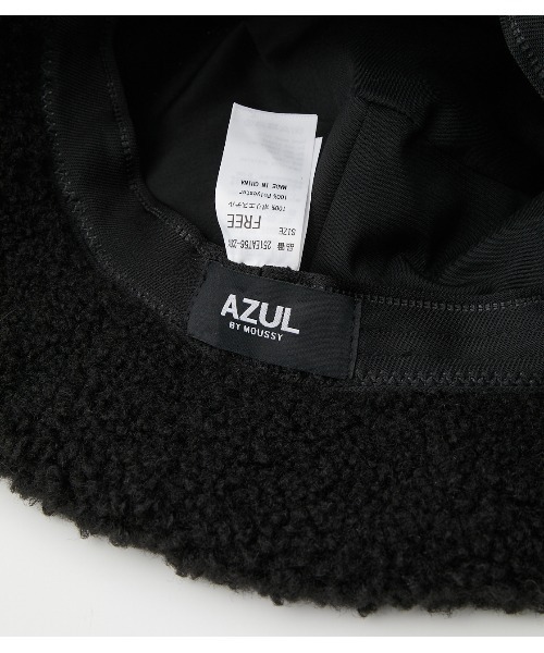 AZUL by moussy（アズールバイマウジー）の「BOA BUCKET HAT/ボアバケットハット（ハット・メンズ・ブラック/ベージュ・FREE）」の8枚目の写真