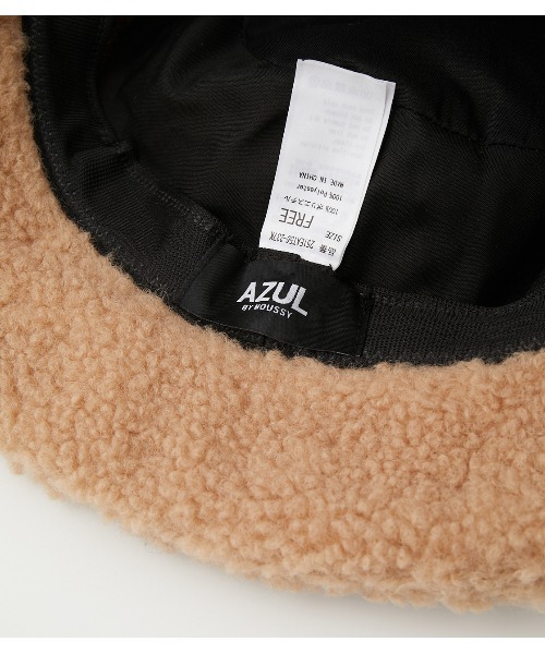 AZUL by moussy（アズールバイマウジー）の「BOA BUCKET HAT/ボアバケットハット（ハット・メンズ・ブラック/ベージュ・FREE）」の12枚目の写真