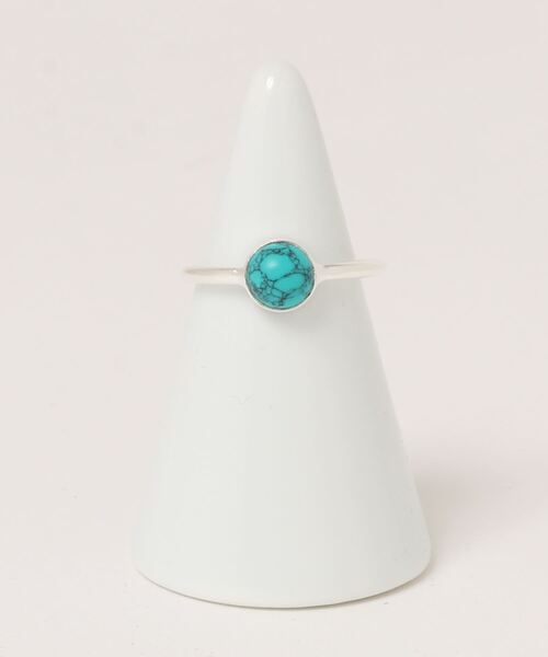 チャイハネ(チャイハネ)の「【チャイハネ】シルバー925 パウワリング(リング・レディース・パープル/ターコイズブルー/その他/ボルドー/ホワイト系その他/アクア・#13/#11)」の1枚目の写真