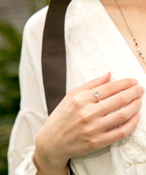 チャイハネ(チャイハネ)の「【チャイハネ】シルバー925 パウワリング(リング・レディース・パープル/ターコイズブルー/その他/ボルドー/ホワイト系その他/アクア・#13/#11)」の8枚目の写真