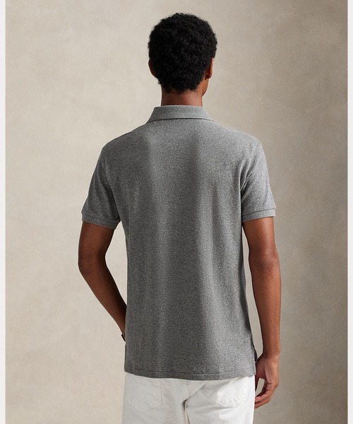 POLO RALPH LAUREN(ポロ ラルフ ローレン)の「カスタム スリム フィット メッシュ ポロ シャツ(ポロシャツ・メンズ・グレー系・S/M/L/XL/XS/XXL)」の4枚目の写真