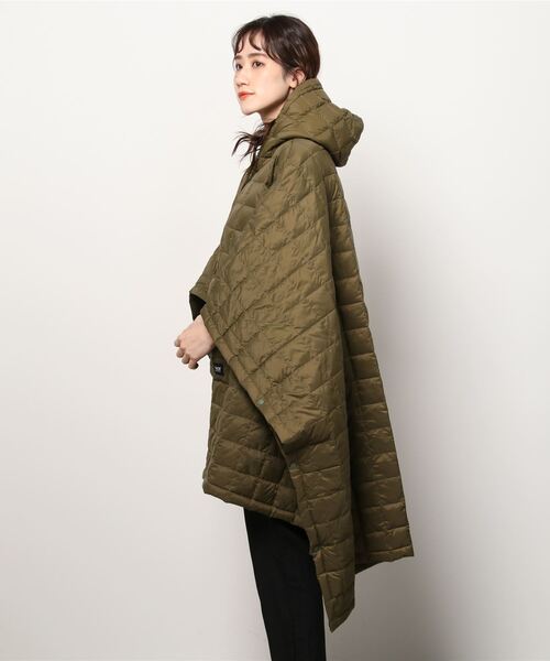 TAION（タイオン）の「【WEB限定】[TAION/タイオン] マウンテンダウンポンチョ（ポンチョ・レディース・ブラック/カーキ・ONE SIZE）」の15枚目の写真