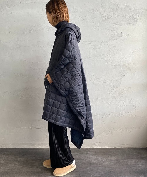 TAION（タイオン）の「【WEB限定】[TAION/タイオン] マウンテンダウンポンチョ（ポンチョ・レディース・ブラック/カーキ・ONE SIZE）」の13枚目の写真