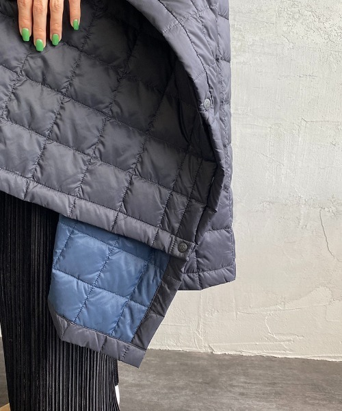 TAION（タイオン）の「【WEB限定】[TAION/タイオン] マウンテンダウンポンチョ（ポンチョ・レディース・ブラック/カーキ・ONE SIZE）」の7枚目の写真