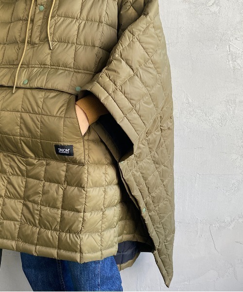 TAION（タイオン）の「【WEB限定】[TAION/タイオン] マウンテンダウンポンチョ（ポンチョ・レディース・ブラック/カーキ・ONE SIZE）」の21枚目の写真
