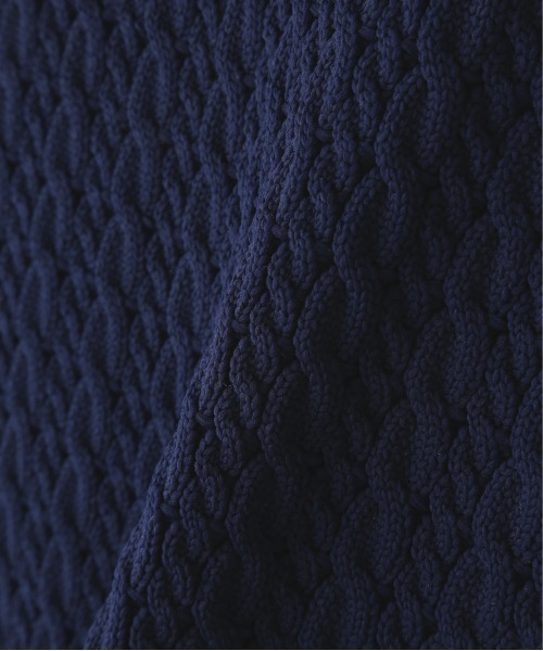 N.（N. Natural Beauty Basic）（エヌエヌナチュラルビューティーベーシック）の「ケーブルニット（ニット/セーター・レディース・ホワイト/ネイビー/ライトグリーン・MEDIUM）」の20枚目の写真