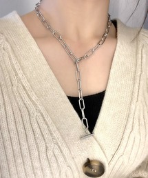 blackdia ocean（ブラックダイヤオーシャン）の「blackdia ocean マンテルペーパークリップチェーンネックレス ワイド（ネックレス）」