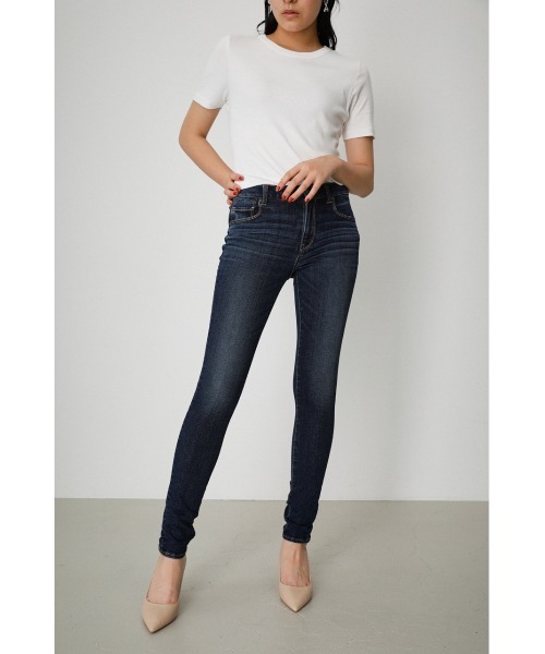 AZUL by moussy(アズールバイマウジー)の「A PERFECT DENIM AIR /アパーフェクトデニムエアー(デニムパンツ・レディース・ブラウン/ブラック/ダークブルー/ブルー/ホワイト・MEDIUM/X-SMALL/SMALL/XX-SMALL/LARGE/X-LARGE)」の13枚目の写真