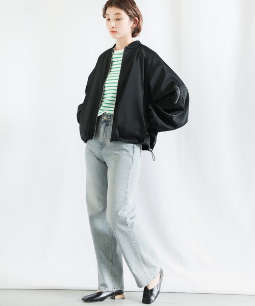 select MOCA（セレクトモカ）の「ラグランドルマンスリーブブルゾン（ブルゾン・レディース・ブラック/イエロー/アイボリー・FREE）」の18枚目の写真