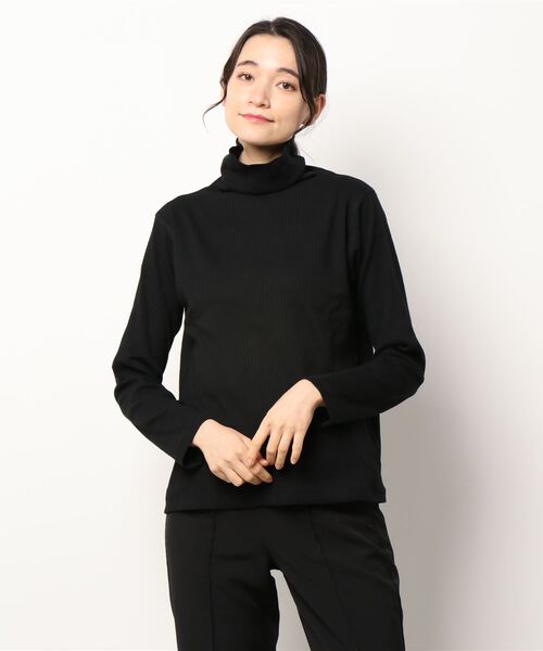 AMERICAN HOLIC(アメリカンホリック)の「針抜きタートルカットプルオーバー(Tシャツ/カットソー・レディース・ブラック/オフホワイト/その他7・M/L)」の6枚目の写真