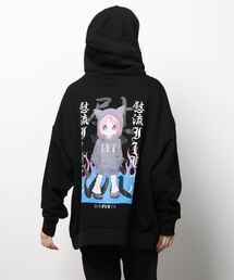 ililil / 慰流アニメガールパーカー F ブラック O-24-07-20-054-PU-TO-OW-ZI ililil / 慰流アニメガールパーカー F ブラック O-24-07-20-054