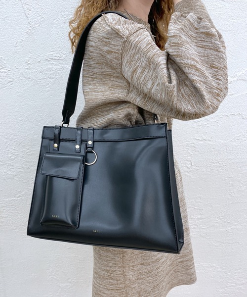 loti（ロティ）の「WEB限定 loti マルチループBAG（トートバッグ・レディース・ブラック/ブラウン・ONE SIZE）」の3枚目の写真
