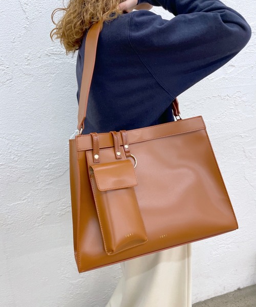 loti（ロティ）の「WEB限定 loti マルチループBAG（トートバッグ・レディース・ブラック/ブラウン・ONE SIZE）」の5枚目の写真