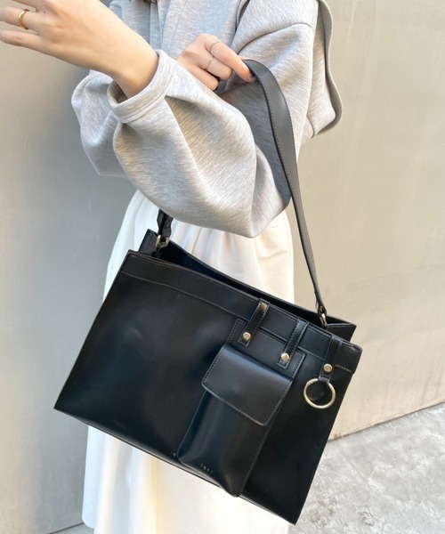 loti（ロティ）の「WEB限定 loti マルチループBAG（トートバッグ・レディース・ブラック/ブラウン・ONE SIZE）」の14枚目の写真