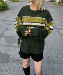 PairPair | ツーボーダーニットプルオーバー(ユニセックス)(ニット/セーター)