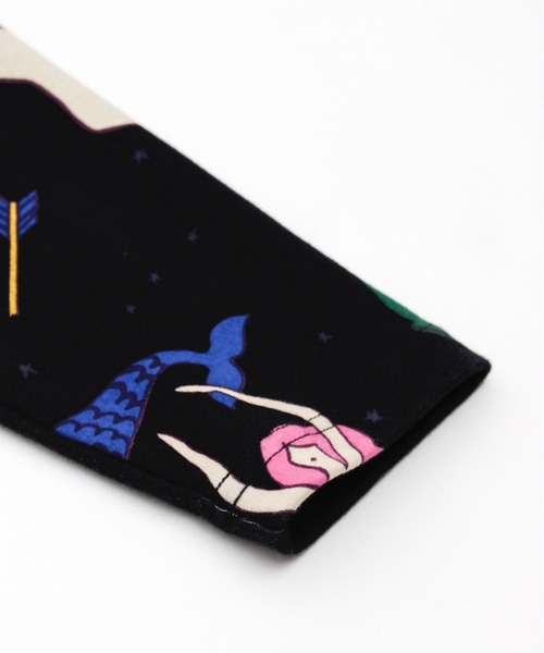 BOHEMIANS（ボヘミアンズ）の「BOHEMIANS/ボヘミアンズ　HOROSCOPE SMOOTH BOAT NECK OP　BO-346  ホロスコープボートネックワンピース（ワンピース・レディース・ブラック・SMALL/MEDIUM）」の5枚目の写真