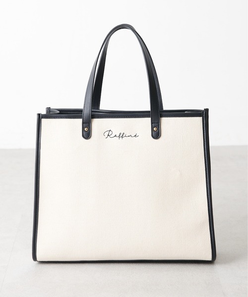 OLIVE des OLIVE(オリーブデオリーブ)の「【WEB限定】トリミングトートバッグ(トートバッグ・レディース・ブラック/ピンク/ライトグレー/ベージュ・FREE)」の6枚目の写真