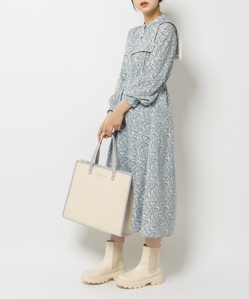 OLIVE des OLIVE(オリーブデオリーブ)の「【WEB限定】トリミングトートバッグ(トートバッグ・レディース・ブラック/ピンク/ライトグレー/ベージュ・FREE)」の9枚目の写真