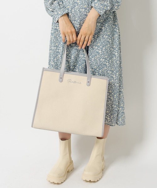 OLIVE des OLIVE(オリーブデオリーブ)の「【WEB限定】トリミングトートバッグ(トートバッグ・レディース・ブラック/ピンク/ライトグレー/ベージュ・FREE)」の10枚目の写真