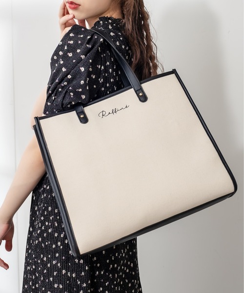 OLIVE des OLIVE(オリーブデオリーブ)の「【WEB限定】トリミングトートバッグ(トートバッグ・レディース・ブラック/ピンク/ライトグレー/ベージュ・FREE)」の22枚目の写真