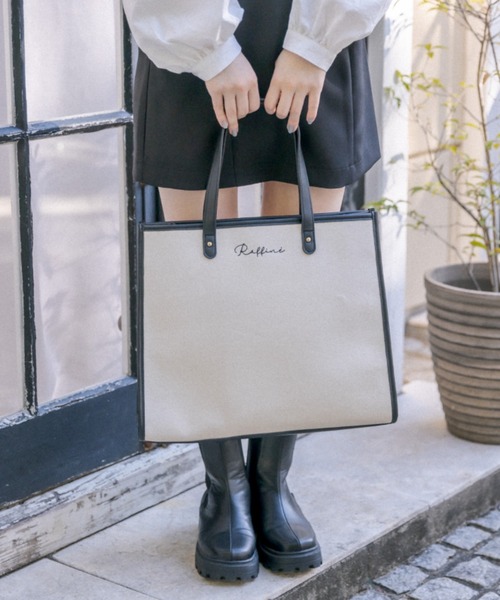 OLIVE des OLIVE(オリーブデオリーブ)の「【WEB限定】トリミングトートバッグ(トートバッグ・レディース・ブラック/ピンク/ライトグレー/ベージュ・FREE)」の21枚目の写真