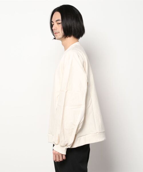 my beautiful landlet（マイビューティフルランドレット）の「【my beautiful landlet】 urake × antique horse cloth sweat（スウェット・メンズ・ネイビー/ブラック/キナリ・0/1）」の4枚目の写真