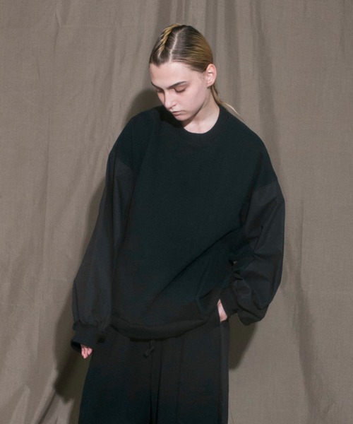 my beautiful landlet（マイビューティフルランドレット）の「【my beautiful landlet】 urake × antique horse cloth sweat（スウェット・メンズ・ネイビー/ブラック/キナリ・0/1）」の3枚目の写真