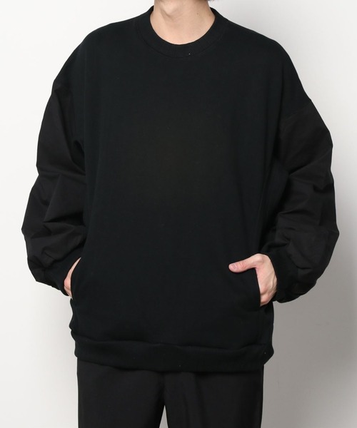 my beautiful landlet（マイビューティフルランドレット）の「【my beautiful landlet】 urake × antique horse cloth sweat（スウェット・メンズ・ネイビー/ブラック/キナリ・0/1）」の7枚目の写真