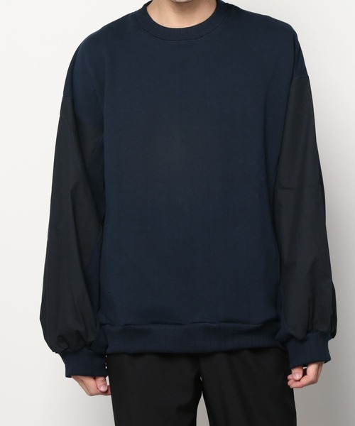 my beautiful landlet（マイビューティフルランドレット）の「【my beautiful landlet】 urake × antique horse cloth sweat（スウェット・メンズ・ネイビー/ブラック/キナリ・0/1）」の6枚目の写真
