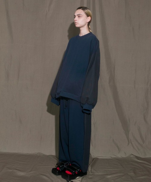 my beautiful landlet（マイビューティフルランドレット）の「【my beautiful landlet】 urake × antique horse cloth sweat（スウェット・メンズ・ネイビー/ブラック/キナリ・0/1）」の13枚目の写真