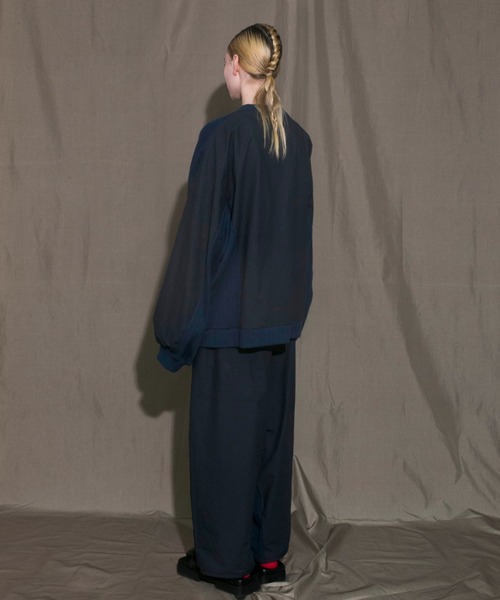 my beautiful landlet（マイビューティフルランドレット）の「【my beautiful landlet】 urake × antique horse cloth sweat（スウェット・メンズ・ネイビー/ブラック/キナリ・0/1）」の12枚目の写真