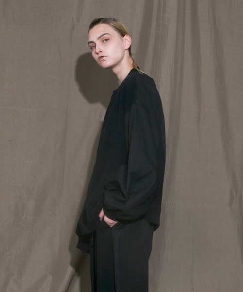 my beautiful landlet（マイビューティフルランドレット）の「【my beautiful landlet】 urake × antique horse cloth sweat（スウェット・メンズ・ネイビー/ブラック/キナリ・0/1）」の16枚目の写真