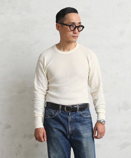 INDERA MILLS(インデラミルズ)の「INDERA MILLS インデラミルズ 800LS LONG JOHNS サーマル(Tシャツ/カットソー・メンズ・ナチュラル・S/M/L/XL)」の1枚目の写真