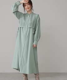 N.（N. Natural Beauty Basic） | スタンドカラーピンタックワンピース(ワンピース)