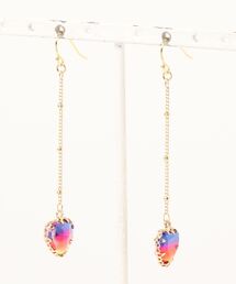 【tschuss(チュース)】ガラスのハート ロングピアス
