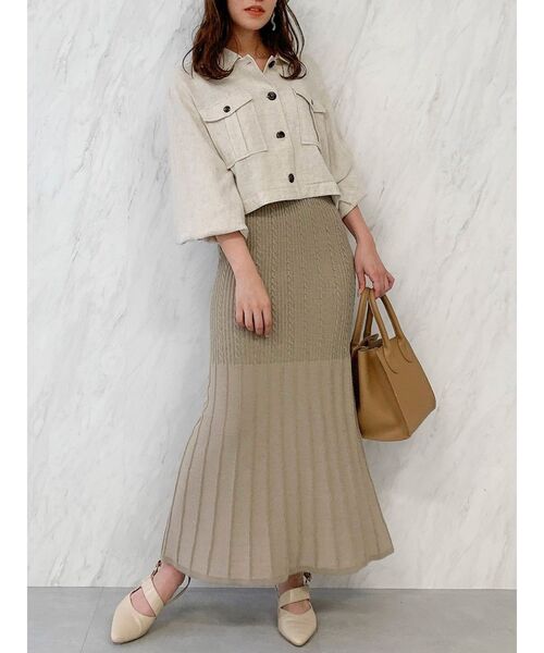 dazzlin（ダズリン）の「ナチュラルポケットシャツ（シャツ/ブラウス・レディース・ベージュ/ブラウン/その他1・FREE）」の6枚目の写真