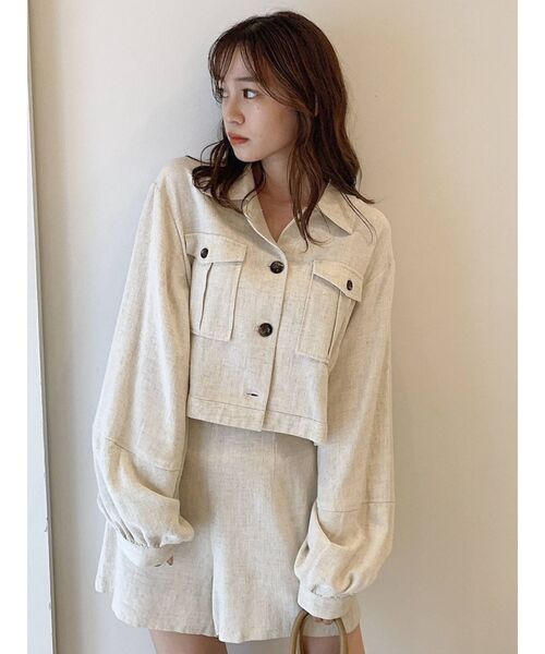 dazzlin（ダズリン）の「ナチュラルポケットシャツ（シャツ/ブラウス・レディース・ベージュ/ブラウン/その他1・FREE）」の10枚目の写真