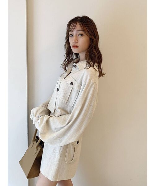 dazzlin（ダズリン）の「ナチュラルポケットシャツ（シャツ/ブラウス・レディース・ベージュ/ブラウン/その他1・FREE）」の13枚目の写真