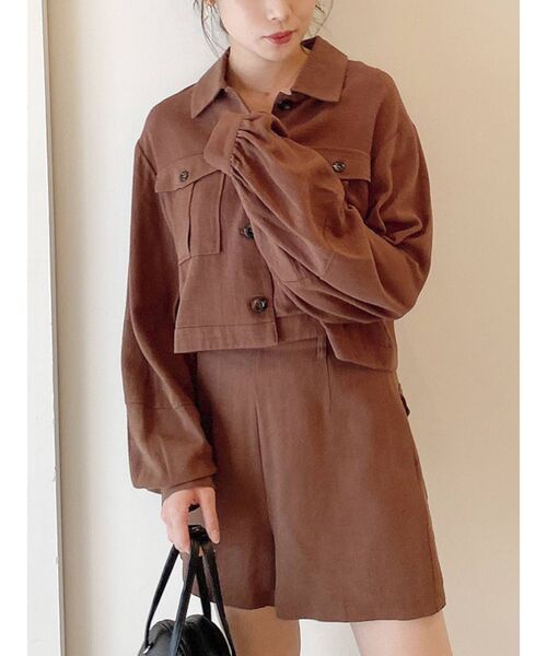 dazzlin（ダズリン）の「ナチュラルポケットシャツ（シャツ/ブラウス・レディース・ベージュ/ブラウン/その他1・FREE）」の16枚目の写真