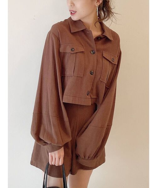 dazzlin（ダズリン）の「ナチュラルポケットシャツ（シャツ/ブラウス・レディース・ベージュ/ブラウン/その他1・FREE）」の17枚目の写真