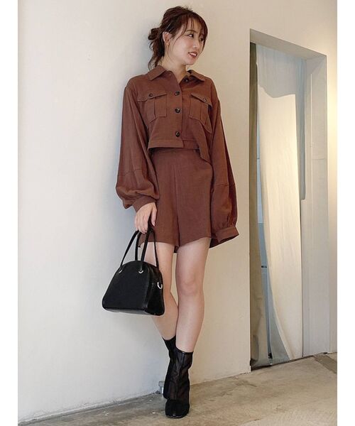 dazzlin（ダズリン）の「ナチュラルポケットシャツ（シャツ/ブラウス・レディース・ベージュ/ブラウン/その他1・FREE）」の18枚目の写真