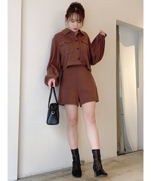 dazzlin（ダズリン）の「ナチュラルポケットシャツ（シャツ/ブラウス・レディース・ベージュ/ブラウン/その他1・FREE）」の19枚目の写真